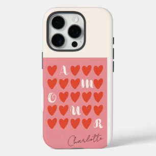 Funda iPhone 16 Pro Regalo Minimalista moderno de El día de San Valent