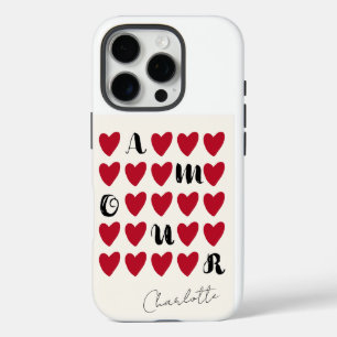 Funda iPhone 16 Pro Regalo Minimalista moderno de El día de San Valent