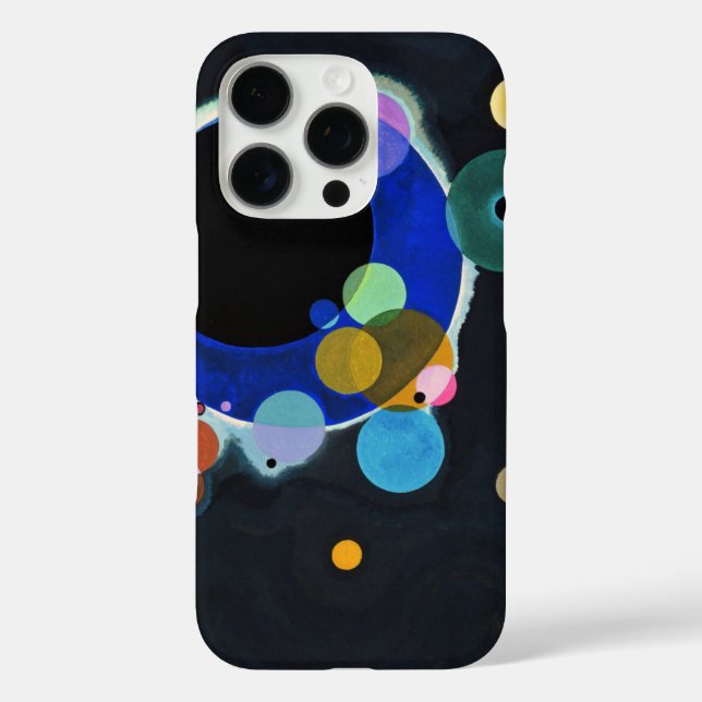 Funda iPhone 16 Pro Resumen de varios círculos de Kandinsky (Reverso )