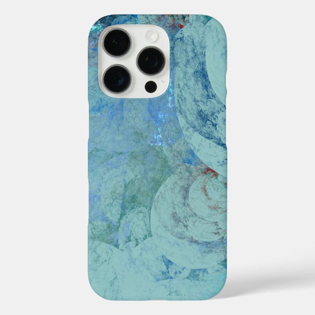 Funda iPhone 16 Pro Resumen del opal azul (Reverso )