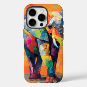 Funda iPhone 16 Pro Resumen feliz elefante arcoiris