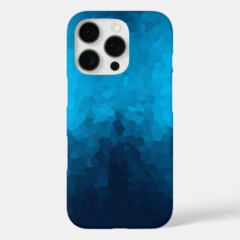Funda iPhone 16 Pro Resumen Fondo azul cristalizado