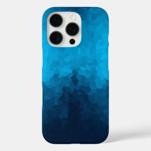 Funda iPhone 16 Pro Resumen Fondo azul cristalizado