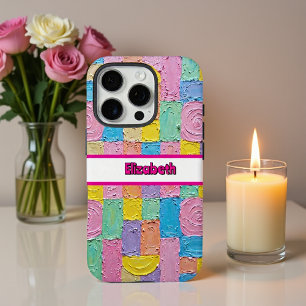 Funda iPhone 16 Pro Resumen geométrico texturizado de teléfono intelig