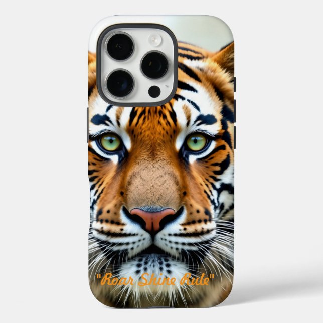 Funda iPhone 16 Pro "Rey de la selva dorado" (Reverso )