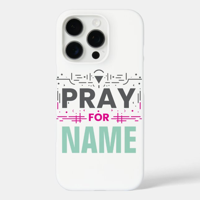 Funda iPhone 16 Pro Rezar Por: Juntos en Solidaridad (Reverso )