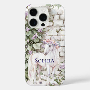 Funda iPhone 16 Pro Romántico Ladrillo de Caballo Morado Púrpura e Ivy