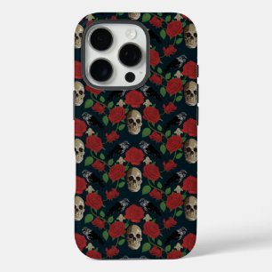 Funda iPhone 16 Pro Rosa gótico oscuro y poco entusiasta Vines Raven S