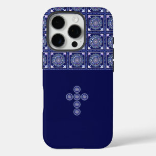 Funda iPhone 16 Pro Rosario azul