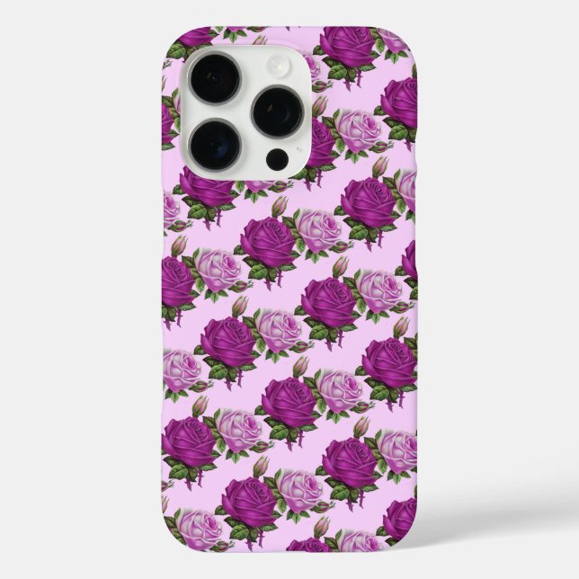 Funda iPhone 16 Pro Rosas (Reverso )
