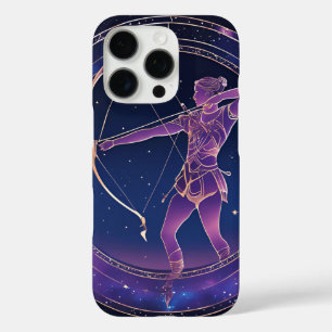 Funda iPhone 16 Pro Rótulo celestal Sagittarius Zodiac