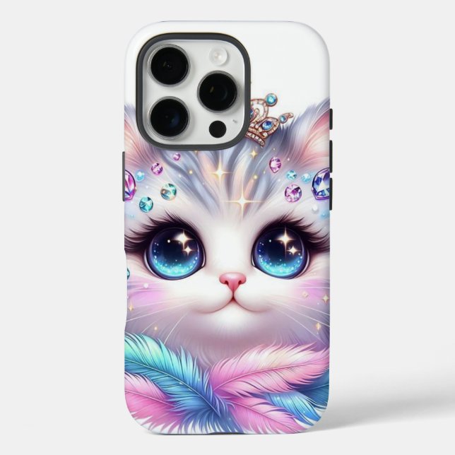 Funda iPhone 16 Pro Royal lindo cat (Reverso )