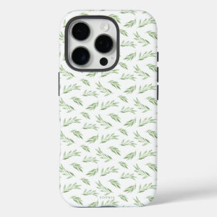 Funda iPhone 16 Pro Sage Green Spring deja nombre personalizado