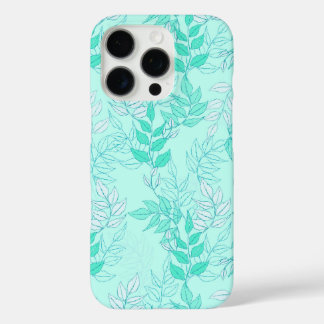 Funda iPhone 16 Pro Seamless pattern featuring interconnected leafy br