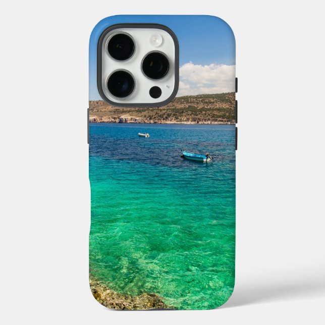 Funda iPhone 16 Pro Seascape Fisherman Boat Case‑Mate iPhone Case (Reverso )