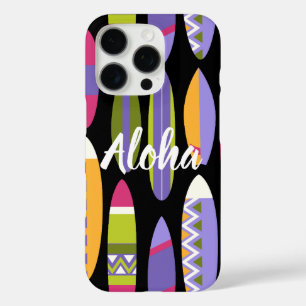 Funda iPhone 16 Pro Secret Beach Hawaiian Surfboards - Negro