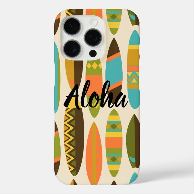Funda iPhone 16 Pro Secret Beach Hawaiian Surfboards - Turquoise (Reverso )
