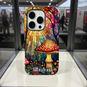 Funda iPhone 16 Pro Sendero de luz de hongos de vidrio templado
