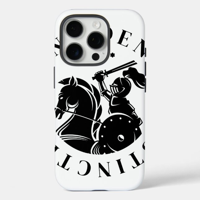 Funda iPhone 16 Pro Serie Caballero Vintage GEUEE (Reverso )
