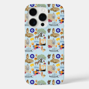 Funda iPhone 16 Pro Símbolos de Chipre para los amantes de los viajes