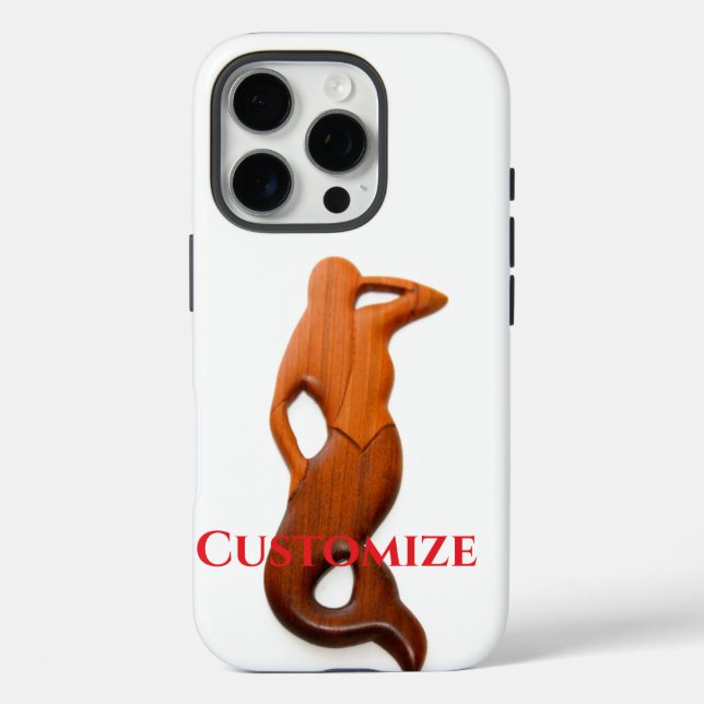 Funda iPhone 16 Pro sirena de observación de bronca (Reverso )