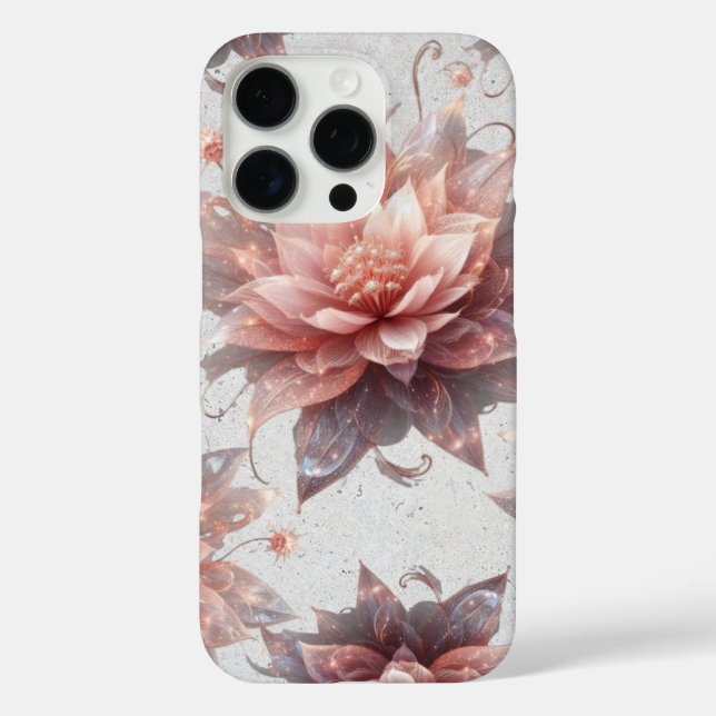 Funda iPhone 16 Pro Soft Pastel Floral iPhone Case Lightweight Elegant (Reverso )