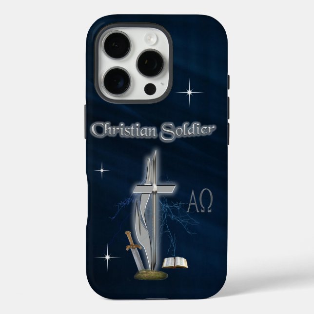Funda iPhone 16 Pro Soldado Cristiano (Reverso )