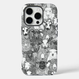 Funda iPhone 16 Pro solo ovejas negras blancas