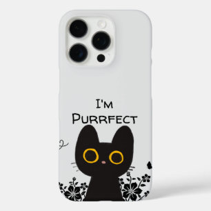 Funda iPhone 16 Pro Soy un gato negro lindo perfecto