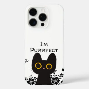 Funda iPhone 16 Pro Soy un gato negro lindo perfecto