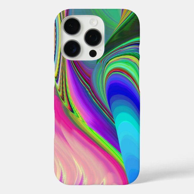 Funda iPhone 16 Pro Summerfeeling, Resumen 3D Rainbowart (Reverso )