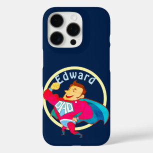 Funda iPhone 16 Pro Superhéroe Dad Personalizado