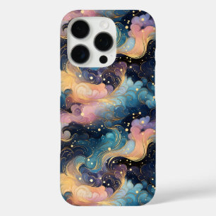 Funda iPhone 16 Pro Swirls Celestiales - Elegante Galaxia Resumen Dise