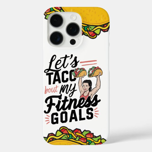 Funda iPhone 16 Pro Taco: "sobre mis objetivos de salud" Resolución di (Reverso )