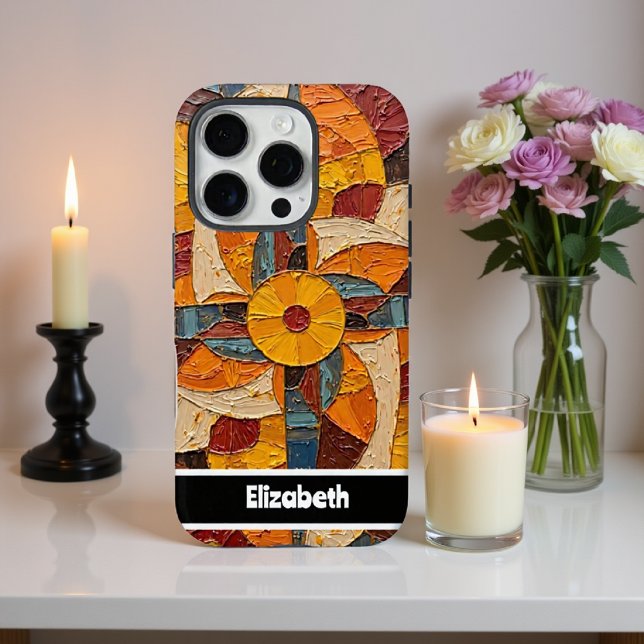 Funda iPhone 16 Pro Tapa del teléfono de Medallón texturizado del pers (Subido por el creador)