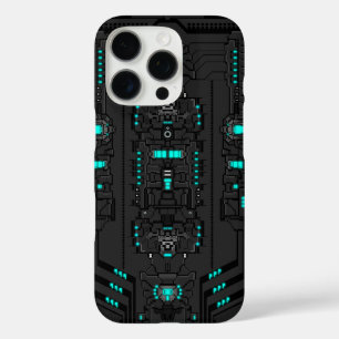 Funda iPhone 16 Pro TechGear retro-futurista de píxeles