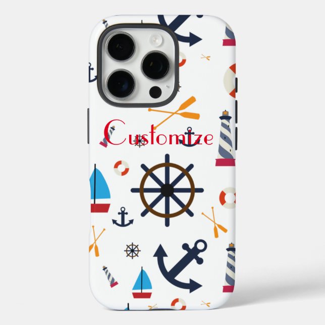 Funda iPhone 16 Pro Thunder_Cove de tema náutico (Reverso )