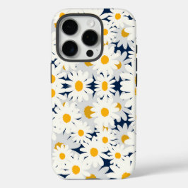 Funda iPhone 16 Pro Toalla de playa con estampado floral de margaritas