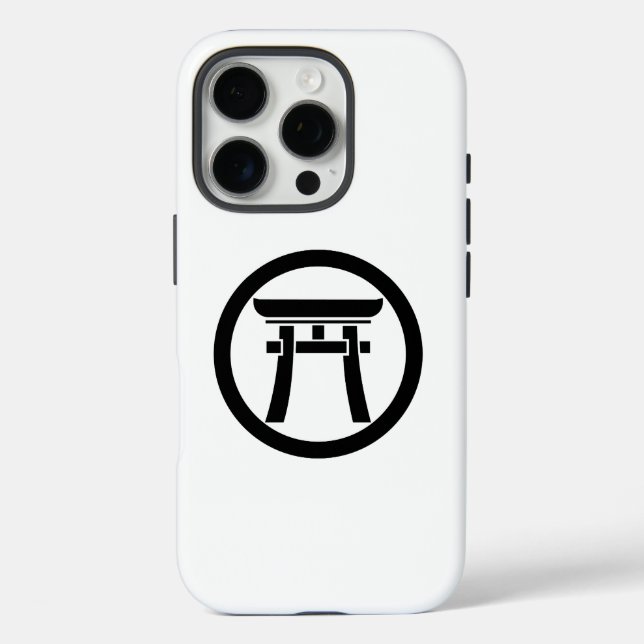 Funda iPhone 16 Pro Torii en círculo (Reverso )