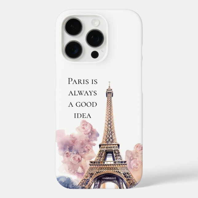 Funda iPhone 16 Pro Torre Eiffel París (Reverso )
