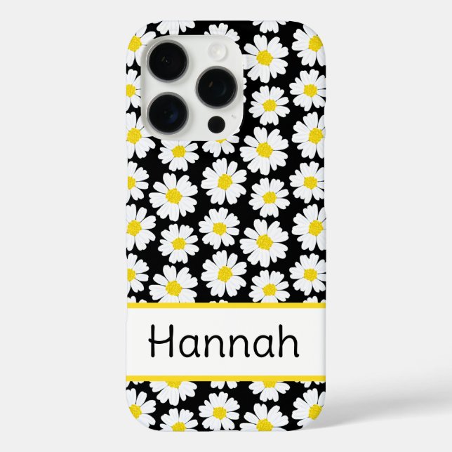 Funda iPhone 16 Pro Trendy Daisy Pattern (Reverso )