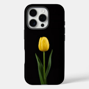 Funda iPhone 16 Pro Tulipán Dorado Black 4 Luxe iPhone 16 Pro,