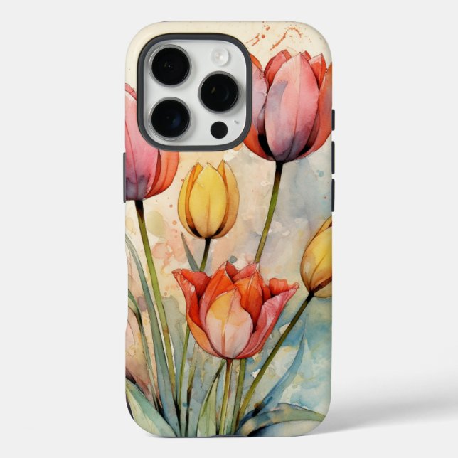 Funda iPhone 16 Pro Tulipano acuático (Reverso )