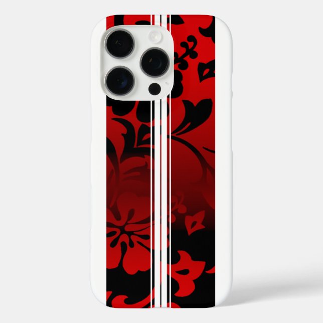 Funda iPhone 16 Pro Túnels Beach Hawaii Surfboard Red (Reverso )