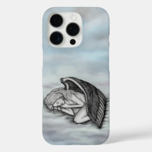 Funda iPhone 16 Pro Un ángel durmiente en las nubes del cielo