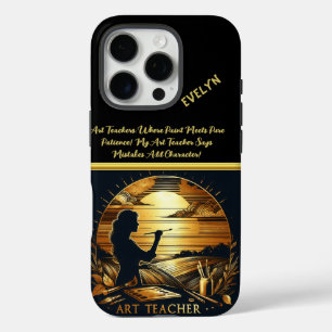 Funda iPhone 16 Pro Un apasionado profesor de arte inspira al atardece