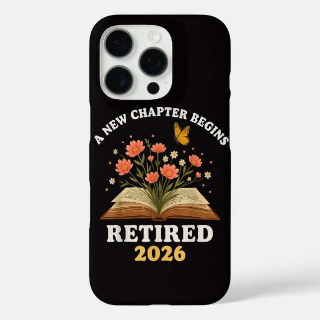 Funda iPhone 16 Pro Un Nuevo Capítulo Comienza Jubilado 2026 (Reverso )