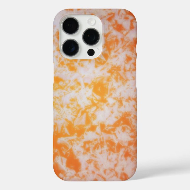 Funda iPhone 16 Pro Una textura grunge naranja (Reverso )