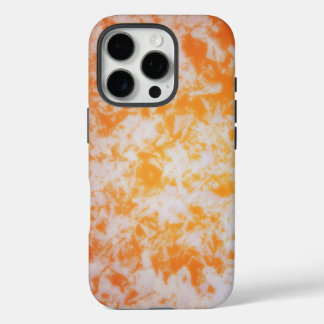 Funda iPhone 16 Pro Una textura grunge naranja