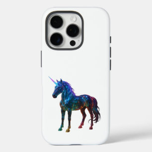 Funda iPhone 16 Pro Unicornio de vidrio arcoiris mágico